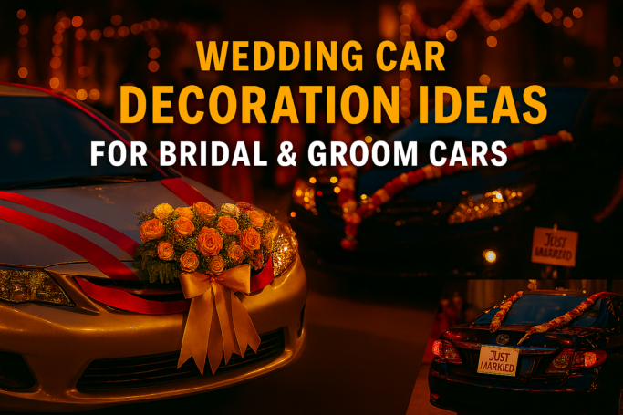 Wedding Car Decoration For Bridal & Groom